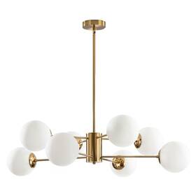 Kco 414818985060 Lighting 8-light Glass Sputnik Chandelier Light Modern Gold Chandeliers Penda