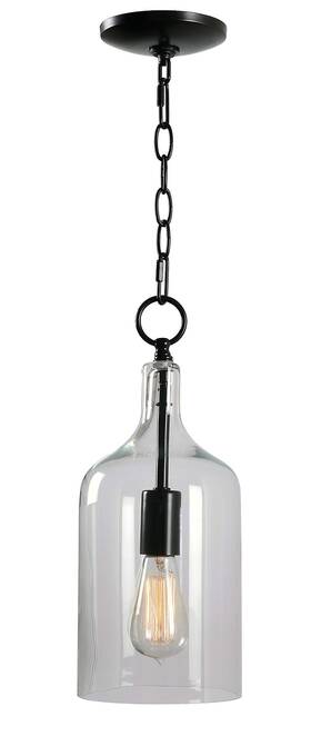91831orb Kenroy Home Capri 1 Light Mini Pendant With Blackened Oil Rubbed Bro
