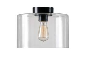91836orb Kenroy Home Capri Medium Flush Mount Light Blackened Oil Rubbed Bronze Finish
