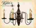 Khl-101 Katie S Handcrafted Lighting Anderson House Wooden Chandelier By Katies Colonial Primitive Country New
