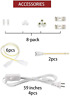 Kht-t5003-8 Kihung Pack Linkable Led Shop Lights Daylight Ceiling 445026178174