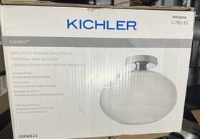 0616029 Kichler 38206 1-light Chrome 5w Led Semi-flush Mount Ceiling Light