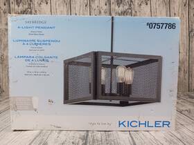 0757786 Kichler Saybridge 4-light Pendant - Black Open Box 16x16x9.8 Inch