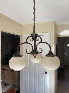 1962olz Kichler Humboldt 3 Light Hanging Chandelier Bronze