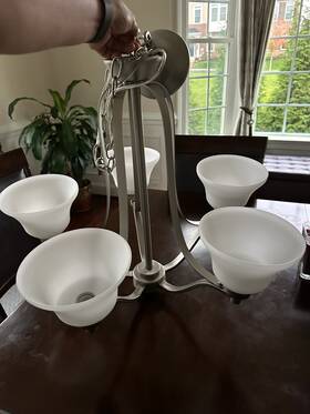 2076ni Kichler Langford 5-light Mint Condition Transitional Dining Room Chandelier