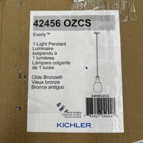 42456ozcs Kichler Everly 13.75 Inch 1 Light Bell Pendant X 7