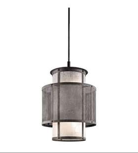 43579wzc Kichler Lighting 43579 Wzc Argesto 6 Bulb Pendant Light In Weathered Zinc