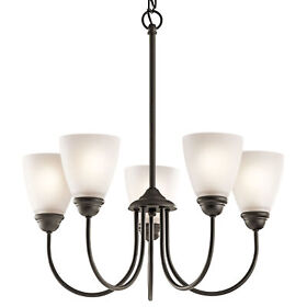 43638ozl18 Kichler 43638led Jolie 5 Light 22inch.w Led Chandelier Bronze