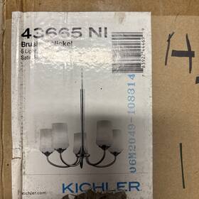 43665ni Kichler 43665 Nickel Aubrey Chandelier With 5-lights - 25 Inches Wide Hh 1
