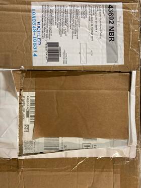 43692nbr Kichler Shailene 3-light 18 Inch Semi-flush Drum Ceiling Fixture - Brass