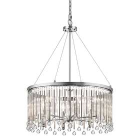 43723ch Kichler 43723 Chrome Piper 6-light 24 Inch W Drum Chandelier