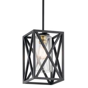 44083-bk Kichler Moorgate 44083 Single Light Mini Pendant 8 Inch Black Indoor