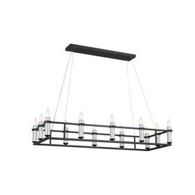 52492bk Kichler Has Scratches 52492 Rosalind 12 Light 49 Inch W Crystal Candle Style - Black