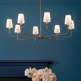 52517bnb Kichler Lighting Pallas Chandelier Brushed Natural Brass Open Box Item