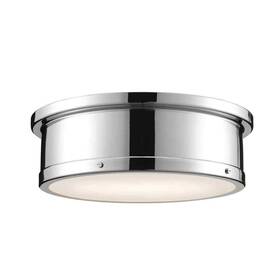 52541pn Kichler Serca 18 Inch 3-light Brushed Natural Brass Flush Mount Ceiling Light