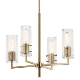 52678cpz Kichler 52678 Velestino 4 Light 21 Inch W Chandelier - Bronze
