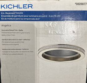 0828877 Kichler 737995305000 Angelica 6 Inch Crystal Accents Trim- Baffle Kit Recessed Light Read