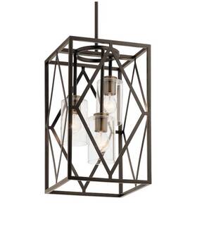 1341876 Kichler 737995823160 Solander 3 Light Pendant Olde Bronze Finish