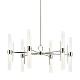Kichler 783927067010 52752led Riven 33 Inch W Led Chandelier - Nickel