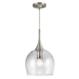 Kichler 783927478359 Lighting Sloane 10 Inch Mini Pendant Brushed Nickel Modern Contemporary