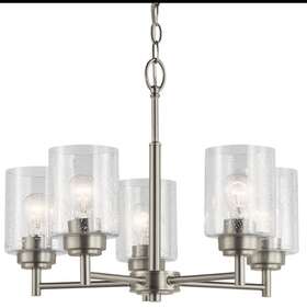 Kichler 783927537353 Winslow 5-light Brushed Nickel Modern/contemporary Chandelier