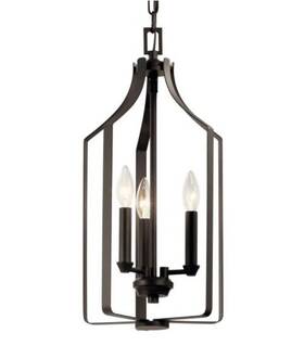 42499oz-olde Kichler 783927566223 3-light Candelabra Morrigan Pendant Indoor Lighting Bronze