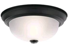 8111bk Kichler 2 Light 11 Inch Flush Mount Black - New In Box