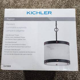 1341869 Kichler 82324 Rayleigh Olde Bronze Finish Pendant Light Model Sku