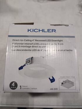 Dlrc04r2790wht Kichler Led 4 Inch Canless Baffle Recessed Trim Ic Rated 2700k Whi