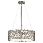 Am-c-834 Kichler Indoor 3 --834 Light 43346 Coral Silver Pendant
