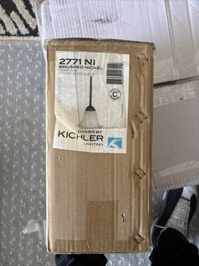 2771ni Kichler Lighting New Dover 2771 Ni Brushed Nickel Etched Seeded Glass Mini Pendant
