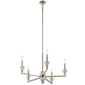 52001pn Kichler Lighting Calyssa 5-light Chandelier Polished Nickel