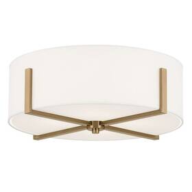 Mount-8.25 Kichler Lighting 52594cpz - Malen 4 Light Flush Inches Tall And 20