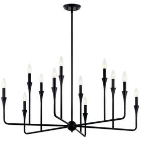 52692bk Kichler Lighting - Alvaro 12 Light Chandelier-20 Inches Tall And 39.75