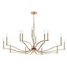 52698cpz Kichler Lighting - Malene 14 Light Chandelier-27.25 Inches Tall And 52.75