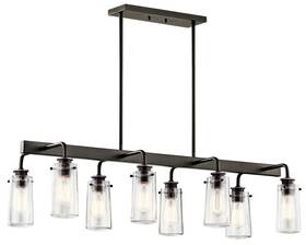 Kichler Lighting 783927470148 - Eight Light Linear Chandelier Double