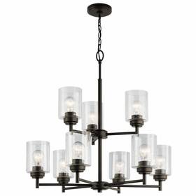 Kichler Lighting 783927539296 - Nine Light Chandelier 2 Tier Winslow 9