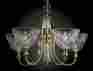 00783927238083 Kichler Sale 24k Gold Plate Solid Brass 5 Light Chandelier 24 Crystal Bowls