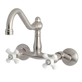 Ks3228px Kingston Brass Vintage Wall Mount Kitchen Faucet Brushed Nickel 8