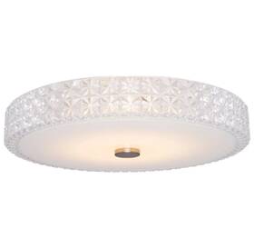Kira Home 665659109346 15 Inch Flush Mount Ceiling Light 20w Led Round Class Diffuser 3000k