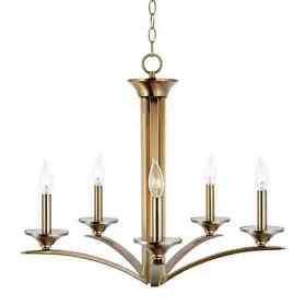 Kira Home Lillie 25inch Contemporary 5-light Candle Chandelier Lighting Fixture