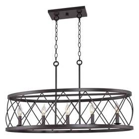 Rv-cil1361-5-ob Kira Home Eleanor 60-watt 5-light Oil-rubbed Bronze Island Light Pendant