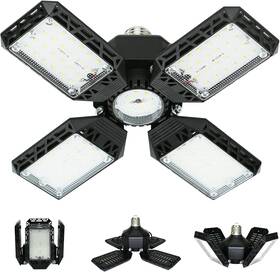 Kitchener168 705353933554 Led Garage Light 150w Deformable Ceiling Lights 15000lm 4 Adjustable Pan