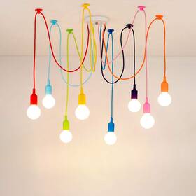 Kjlars 887810972242 Ceiling Spider Lamp Light Modern Chandelier Adjustable Diy Pendant Lighting C