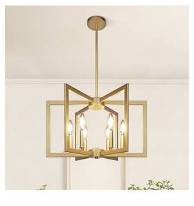 Klgxnrd 313103951965 6-light Gold Pendant Light Modern Farmhouse Dining Room Fixtures Over Tab