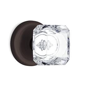 Kobelle 698769988495 10 Pack Dummy Princess Cut Crystal Door Knobs Venetian Bronze Round Rosette