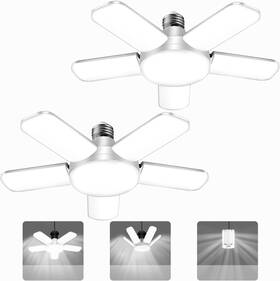 Gl002-us Kofarrten Led Garage Lights 80w Ceiling With 5 Deformable