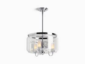 22656-ch03-cpl Kohler Artifacts Chandelier Light Fixture Three Lighting Adjustable