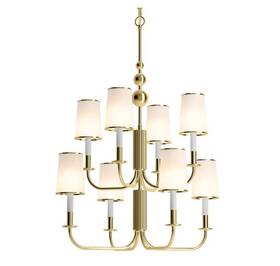 27442-ch08-gnl Kohler Lighting 27442-ch08 - 2pl Tresdoux 8 Light 24 Inch W Chandelier Gold Color