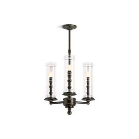 23342-ch03-bzl Kohler Lighting 23342-ch03-cpl Damask 20 Inch W 3 Light Chandelier Oil Rubbed Bronze
